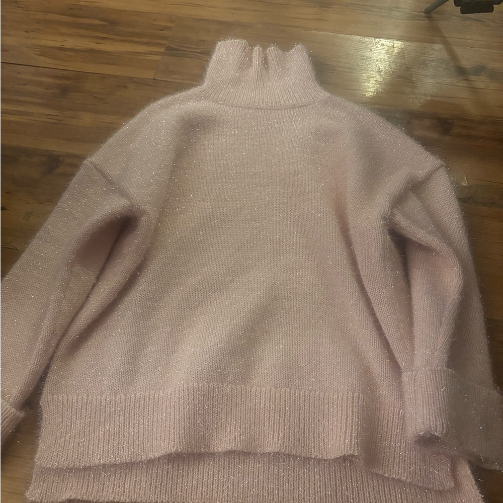 Kate spade New York pink glitter turtleneck